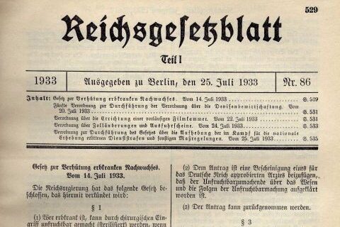 14 Luglio 1933 – Legge per la protezione dei caratteri ereditari