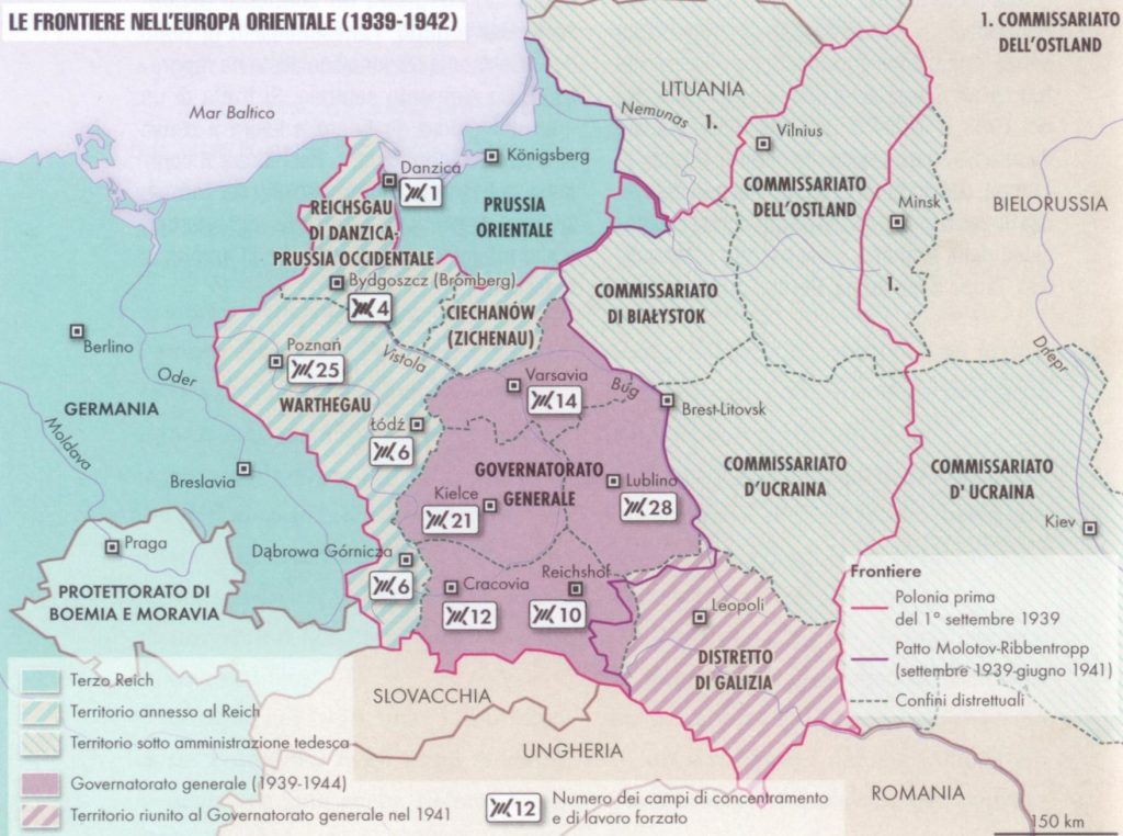 Le frontiere dell'Europa Orientale 1939-1942