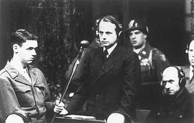 Otto Ohlendorf al processo di Norimberga